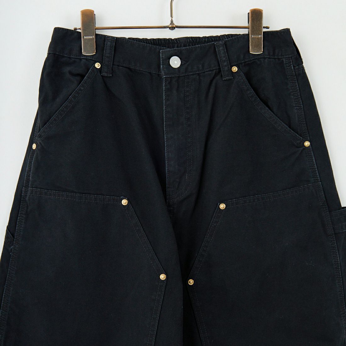 Jeans Factory Clothes [ジーンズファクトリークローズ] STANDARD ダブルニーダックカーブペインターパンツ [JFC-254-064] BLACK