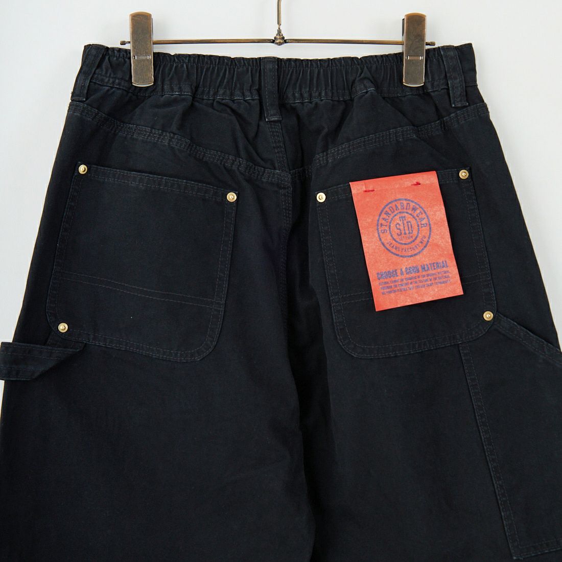 Jeans Factory Clothes [ジーンズファクトリークローズ] STANDARD ダブルニーダックカーブペインターパンツ [JFC-254-064] BLACK