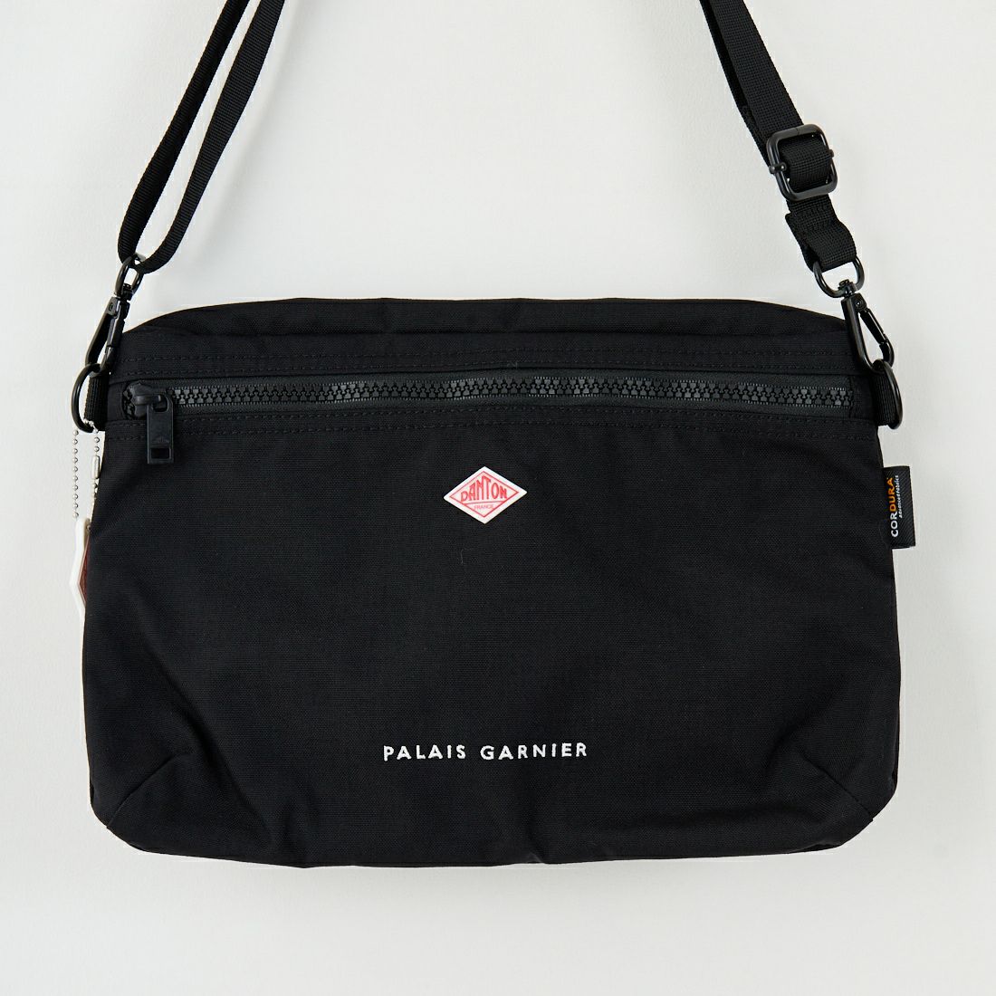 DANTON [ダントン] コーデュラキャンバス ショルダーポーチ [PALAIS-GARNIER] BLACK