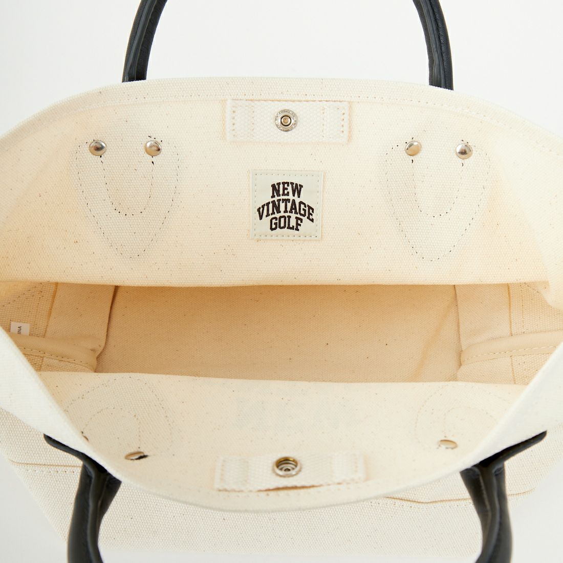 NEW VINTAGE GOLF [ニュービンテージゴルフ] レザーハンドル ゴルフカートバッグ [NVG-0314] BLACK