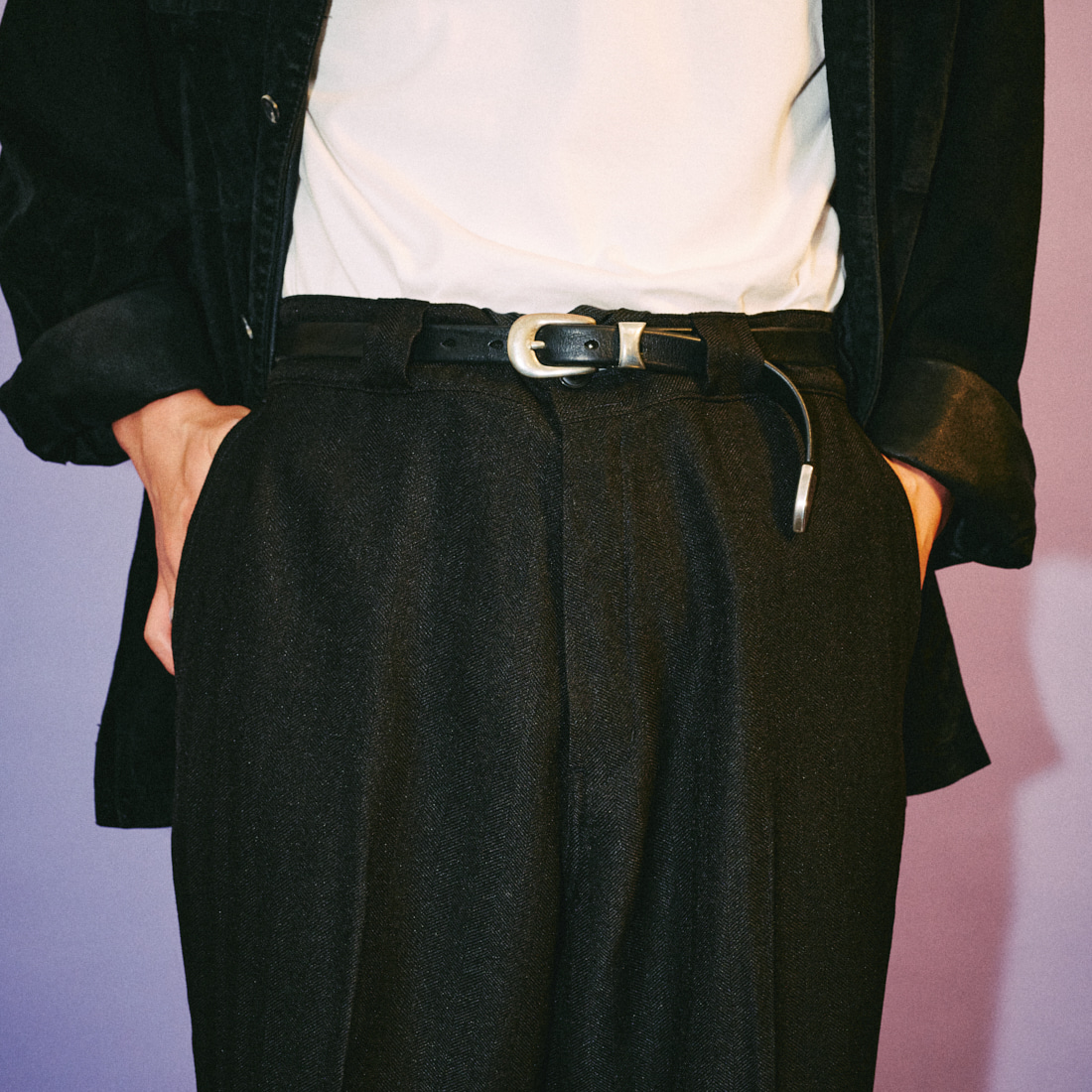 Dickies [ディッキーズ] 別注 ヘリンボーン グランパワークパンツ [253M401N01-JF] BLACK