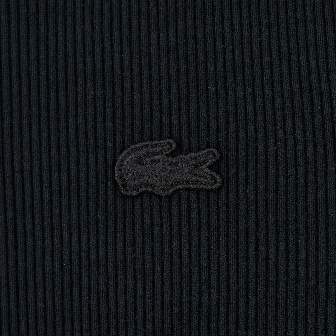 LACOSTE [ラコステ] リブジャージカーディガン [SF010] 031 BLACK