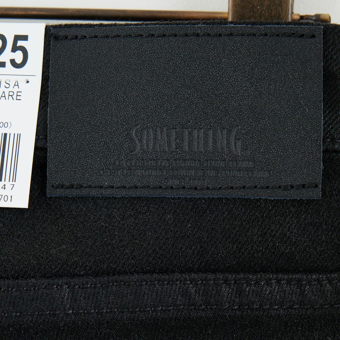 SOMETHING [サムシング] LISA フレアレザーライクデニムパンツ [SKY31] 701 BLACK
