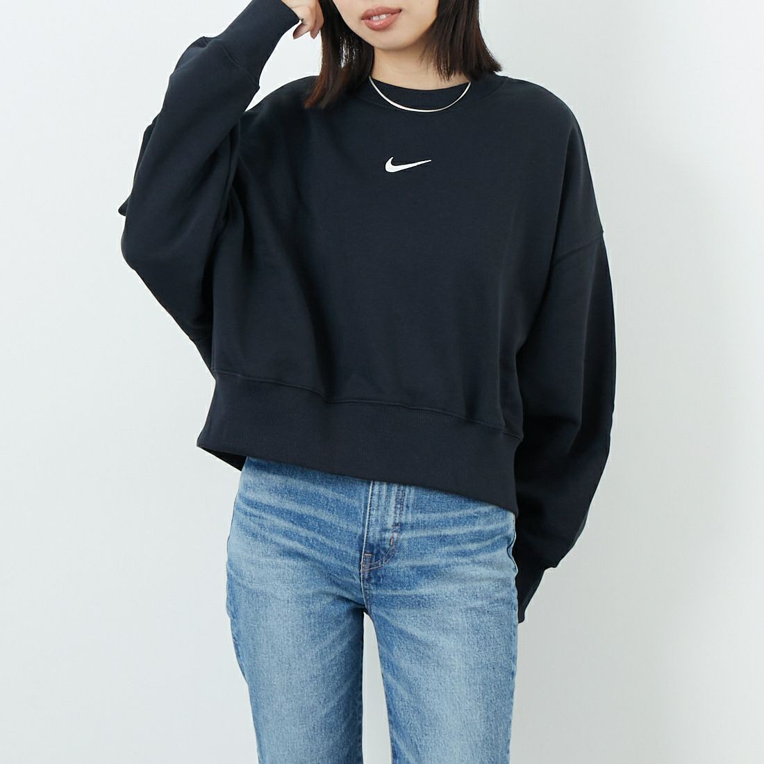 M ナイキ 新品 スウェット オーバーサイズ トレーナー ドロップ 黒 クルー 2028351402.jpg?1694675937
