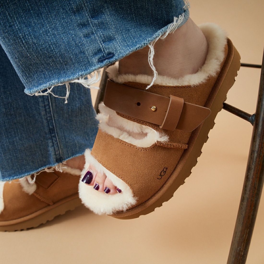 UGG [アグ] グリーンポート ストラップスライド [1167611] CHESTNUT