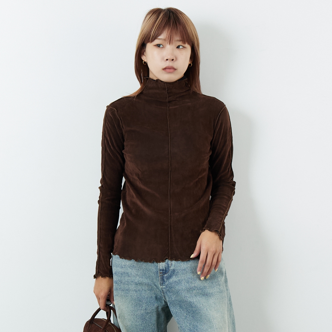 701 ﾌﾞﾗｳﾝ&&モデル身長：167cm 着用サイズ：F&&