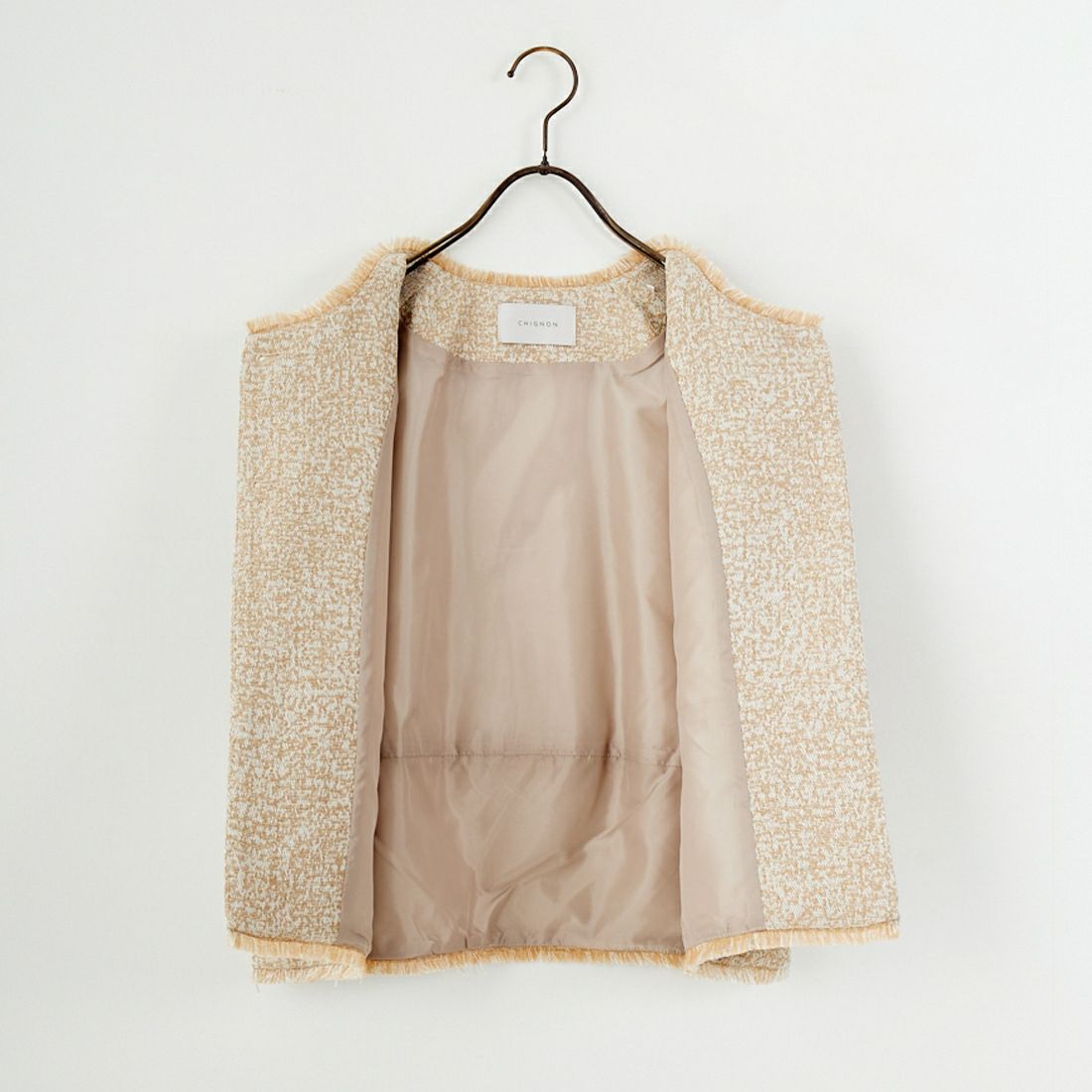 CHIGNON [シニヨン] ツイードショートベスト [4654-037MK] L.BEIGE