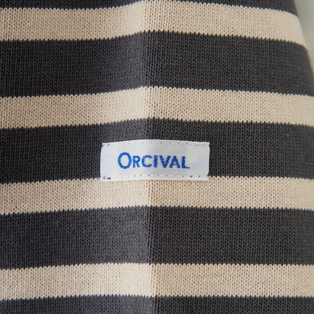 ORCIVAL [オーシバル] ボートネック クロップドプルオーバー [B266] SMOKE/WHT