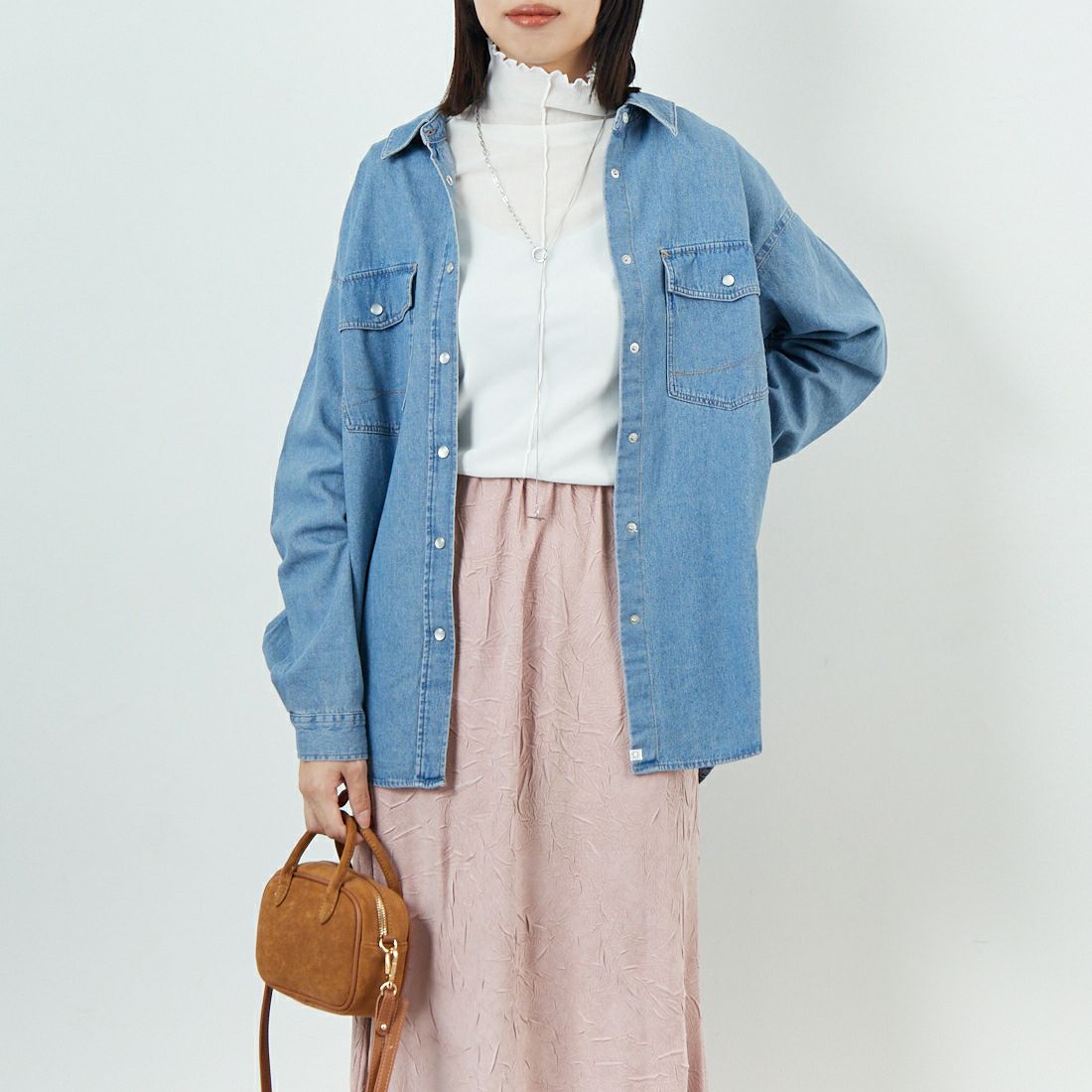 SOMETHING [サムシング] ビッグデニムシャツ [ST224]｜ジーンズ
