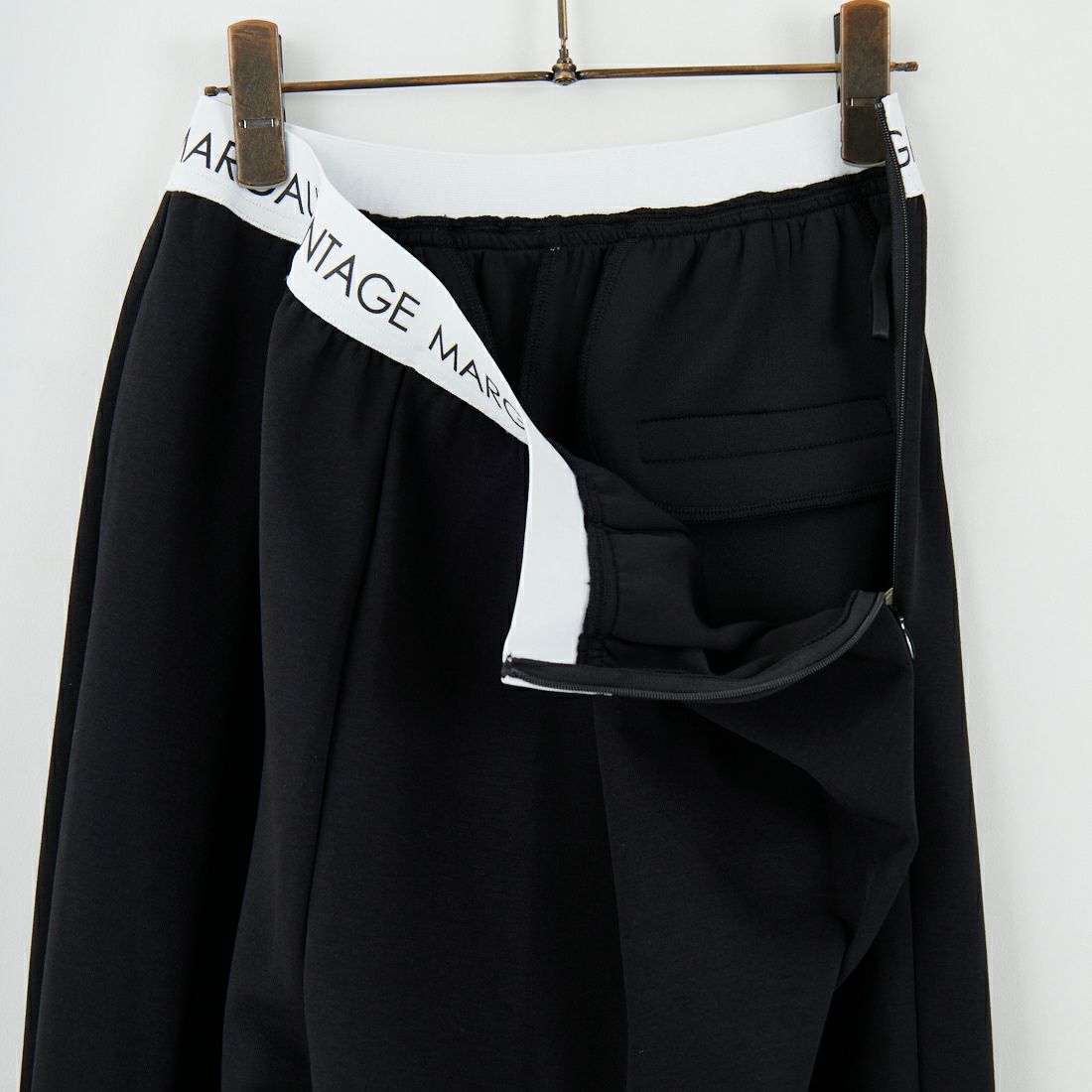 Margaux vintage [マルゴーヴィンテージ] ロゴウエストゴムタックパンツ [MG-PT-25084-A] BLACK