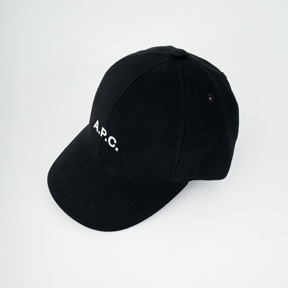 A.P.C. [アー・ペー・セー] ロゴ刺繍 ブラックデニムキャップ [CASQUETTE-CHARLIE] 99 NOIR
