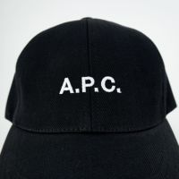 A.P.C. [アー・ペー・セー] ロゴ刺繍 ブラックデニムキャップ