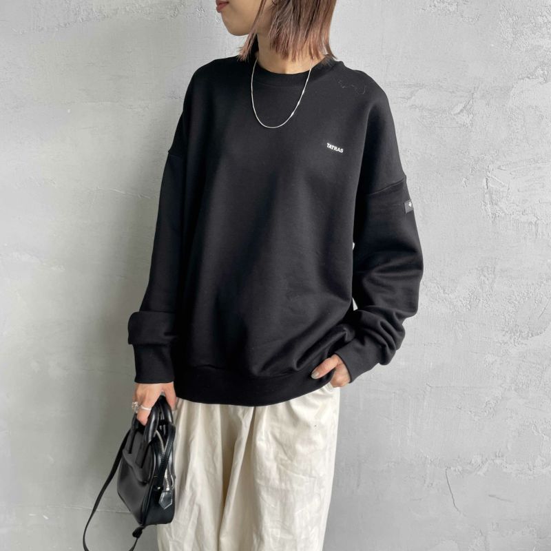 TATRAS [タトラス] 別注 LANIS ワンポイントロゴ クルーネック