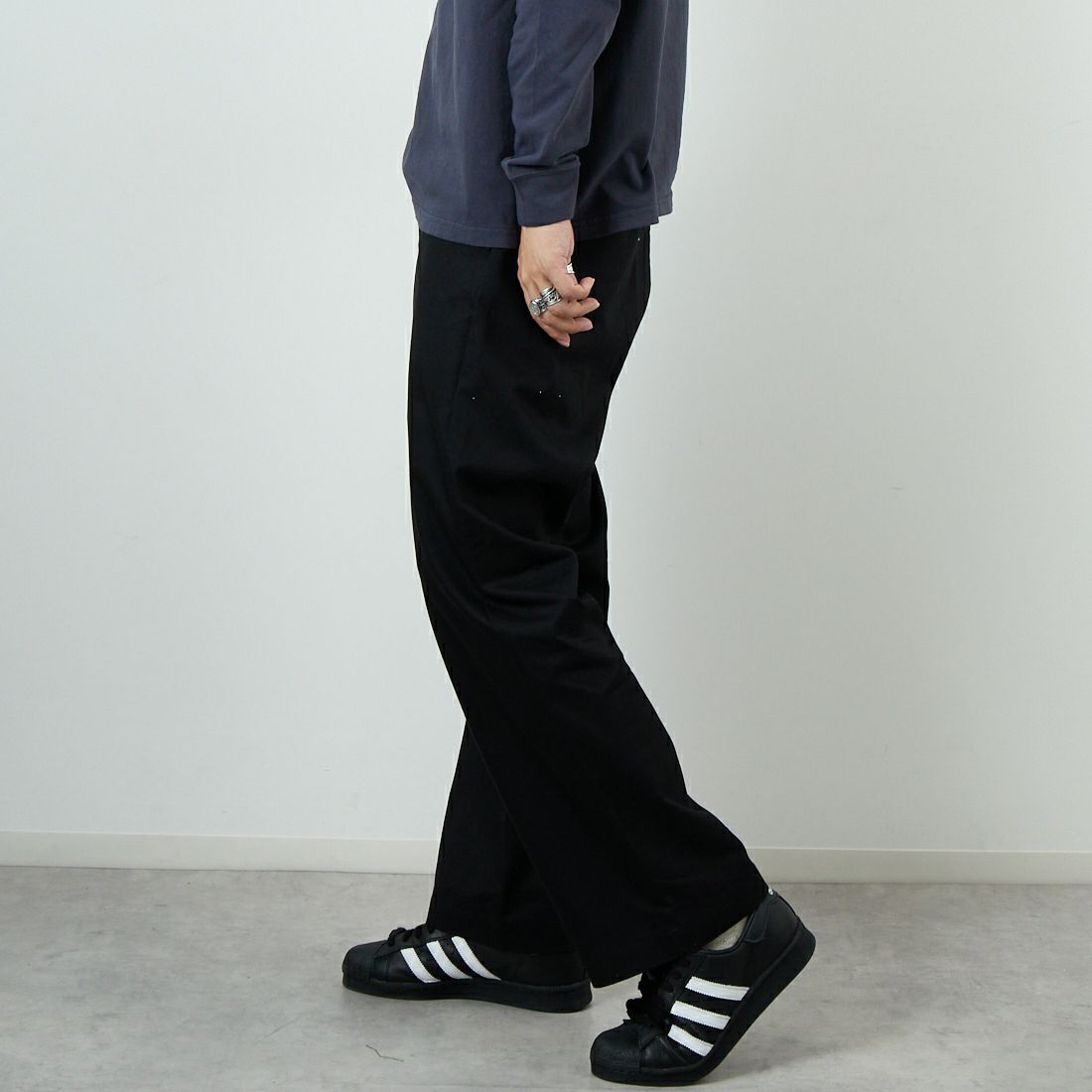 THENORTHFACE トラックパンツ ジャージ ボトムス ブラック×パープル THE NORTH FACE パンツ PURPLE LABEL Polyester Linen Jersey
