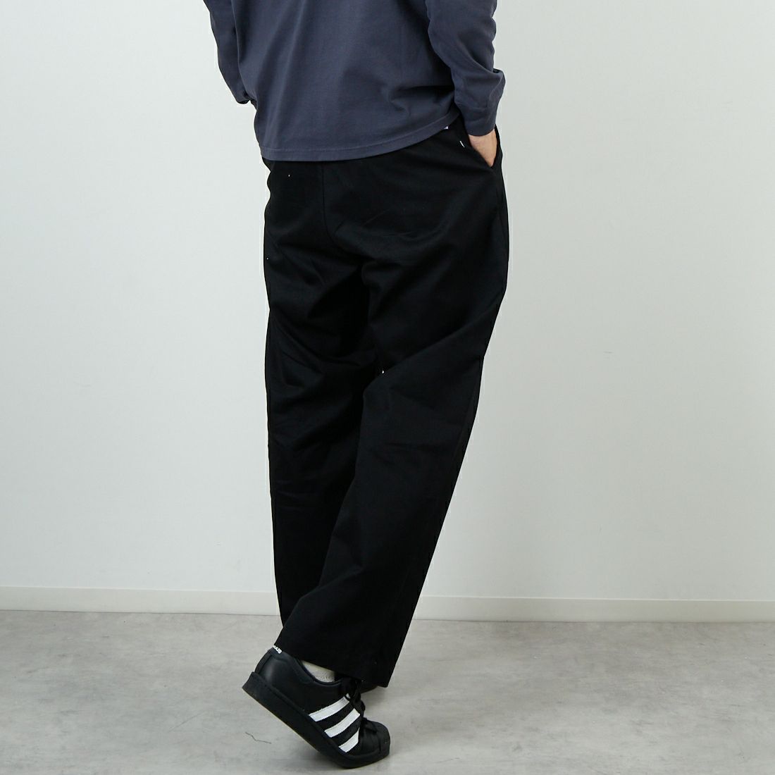 THE NORTH FACE PURPLE LABEL [ザ ノースフェイス パープルレーベル] クールマックス チノフィールドワークパンツ [N25FC033] K BLACK &&モデル身長：179cm 着用サイズ：32&&