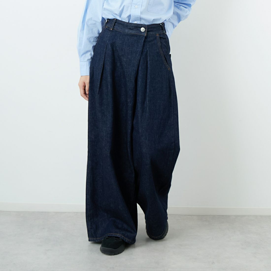 SOMETHING [サムシング] ラップワイドパンツ [SA1105]｜ジーンズ