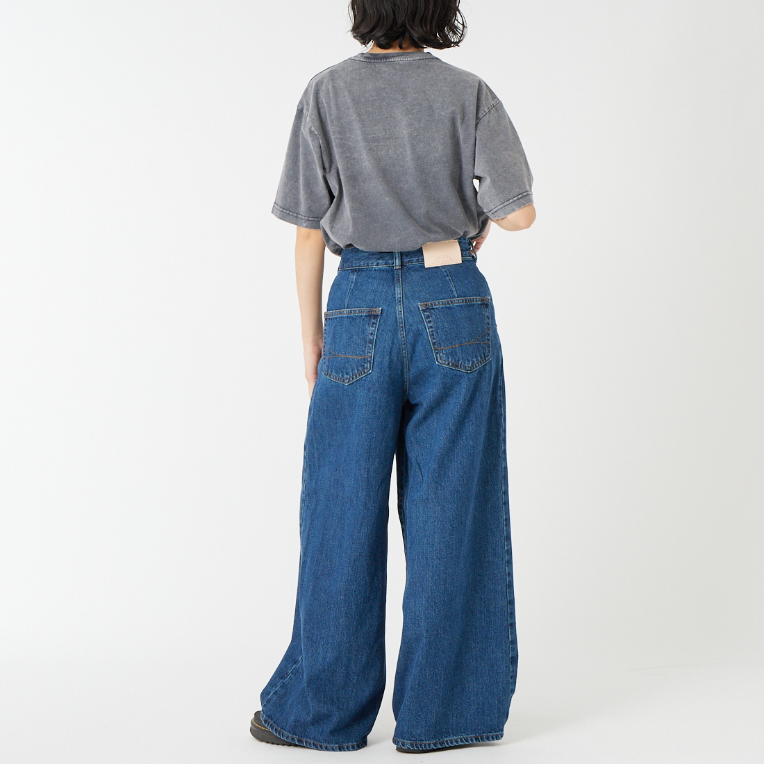 SOMETHING [サムシング] ラップワイドパンツ [SA1105] 83 BLACK