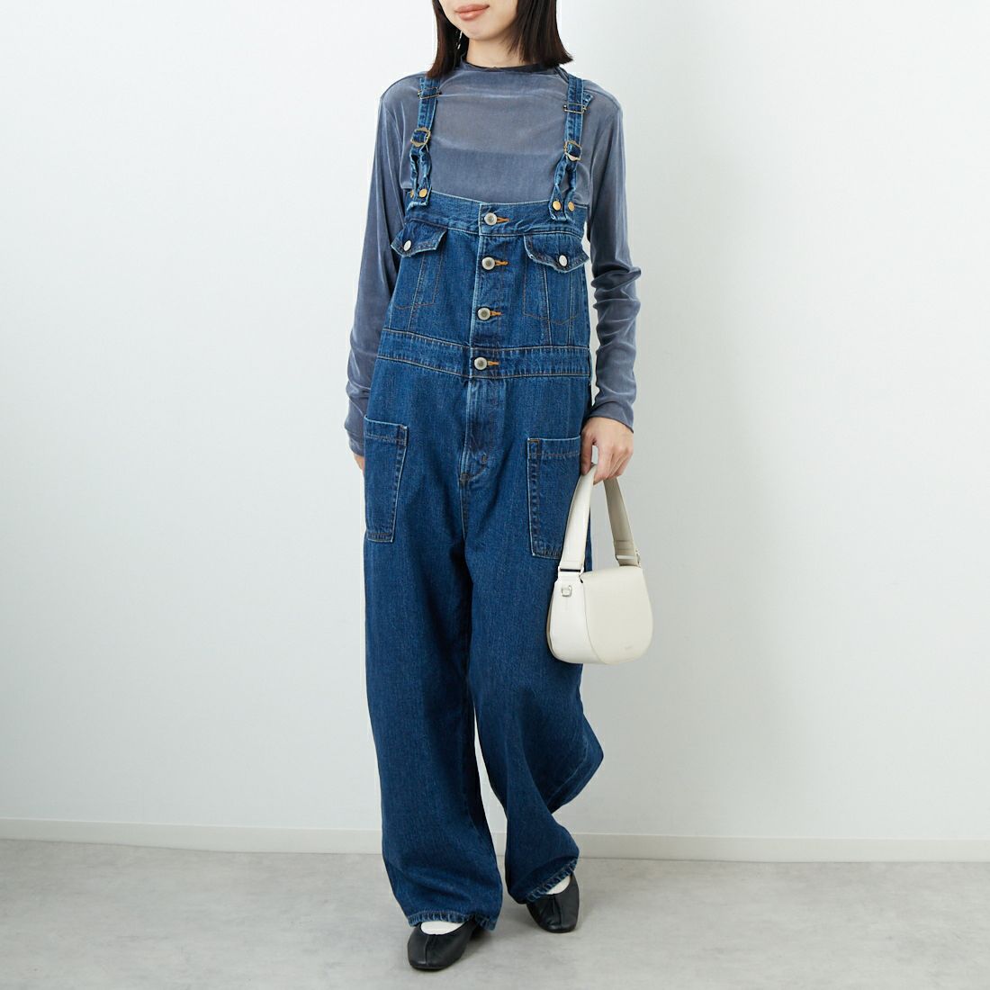 CHIGNON シニヨン スクエアサロペット CHIGNON [シニヨン] スクエアサロペット [3653-336KK]｜ジーンズ