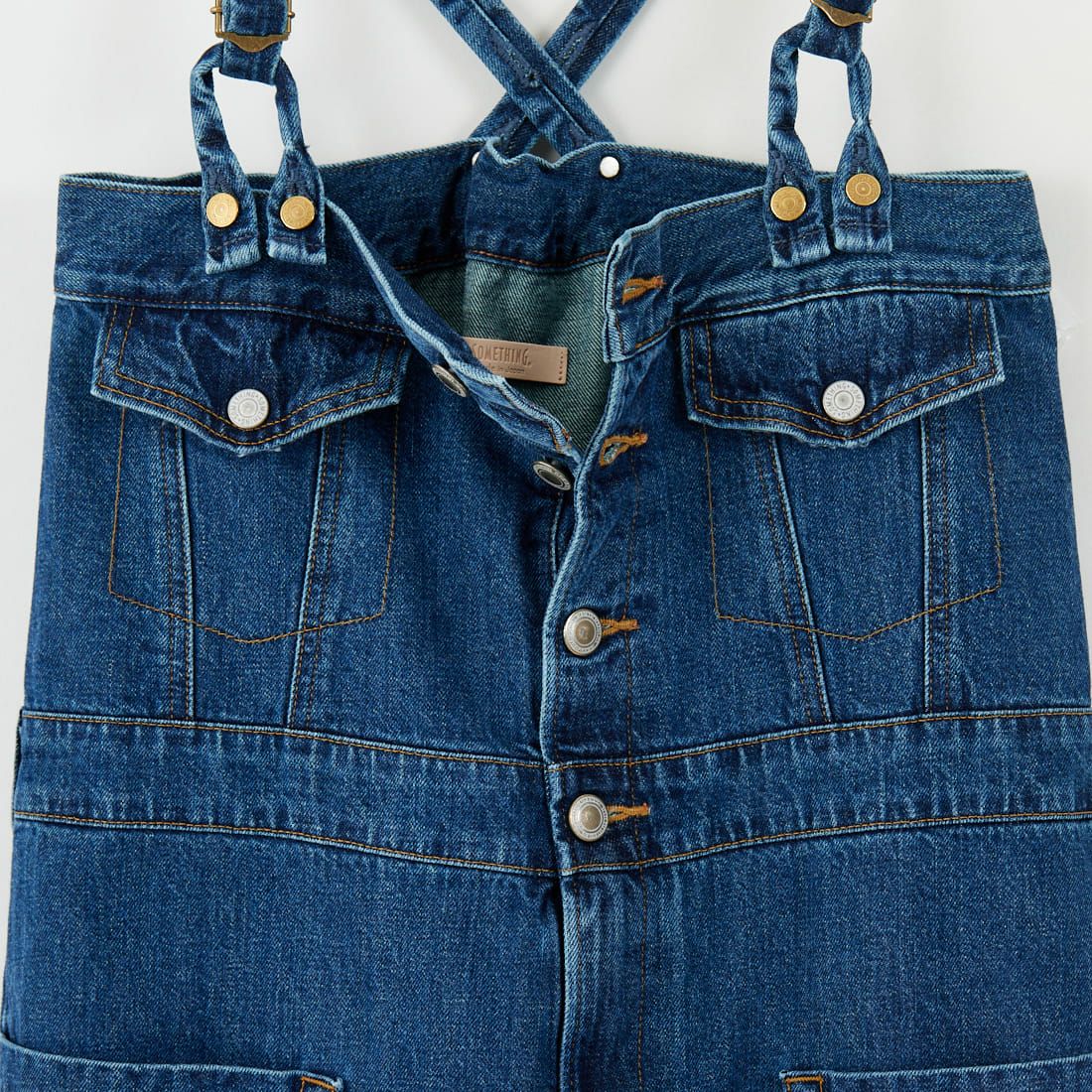SOMETHING [サムシング] 3WAYデニムサロペット [SA1905] 40 MID BLU