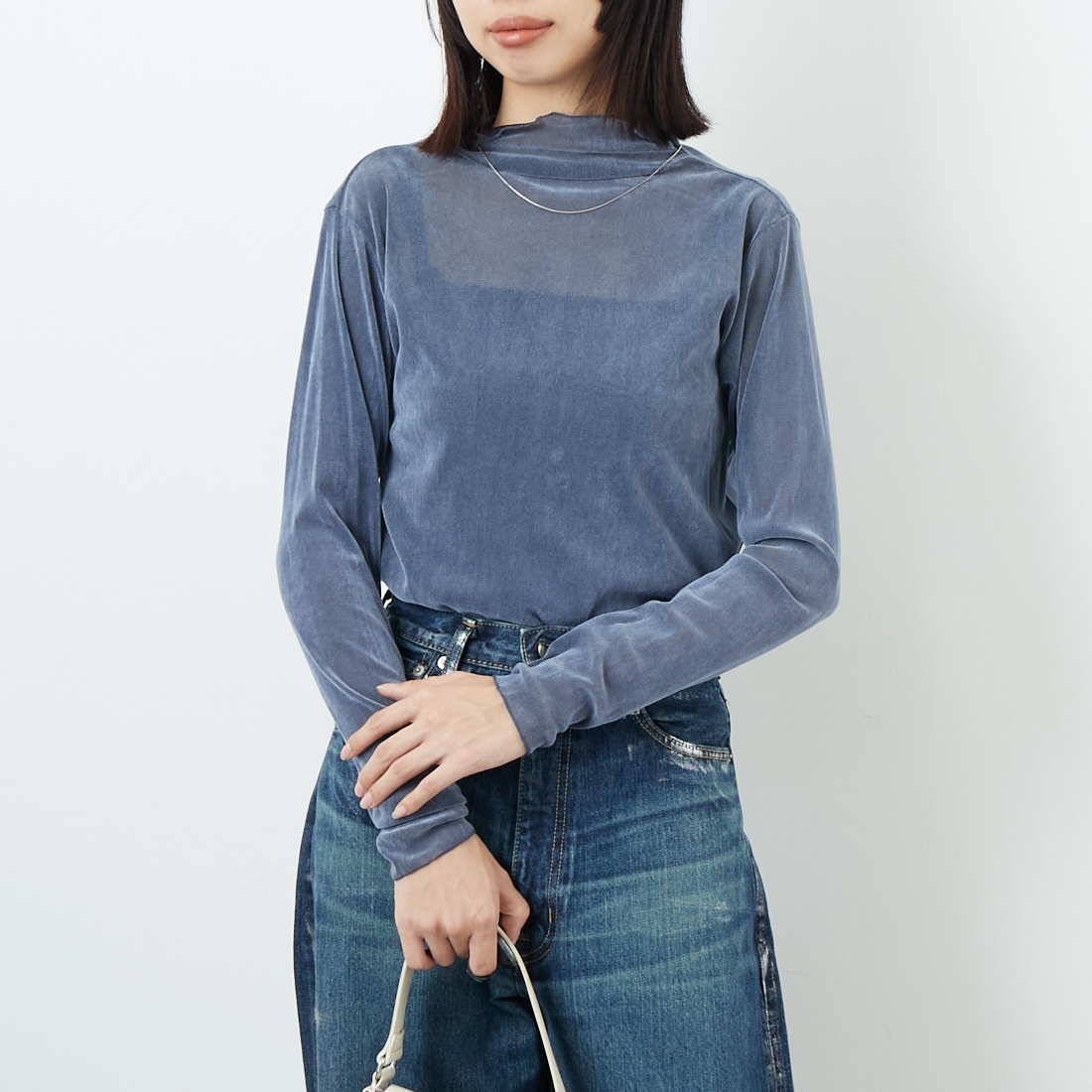 070 ﾌﾞﾙｰｸﾞ&&モデル身長：162cm 着用サイズ：F&&