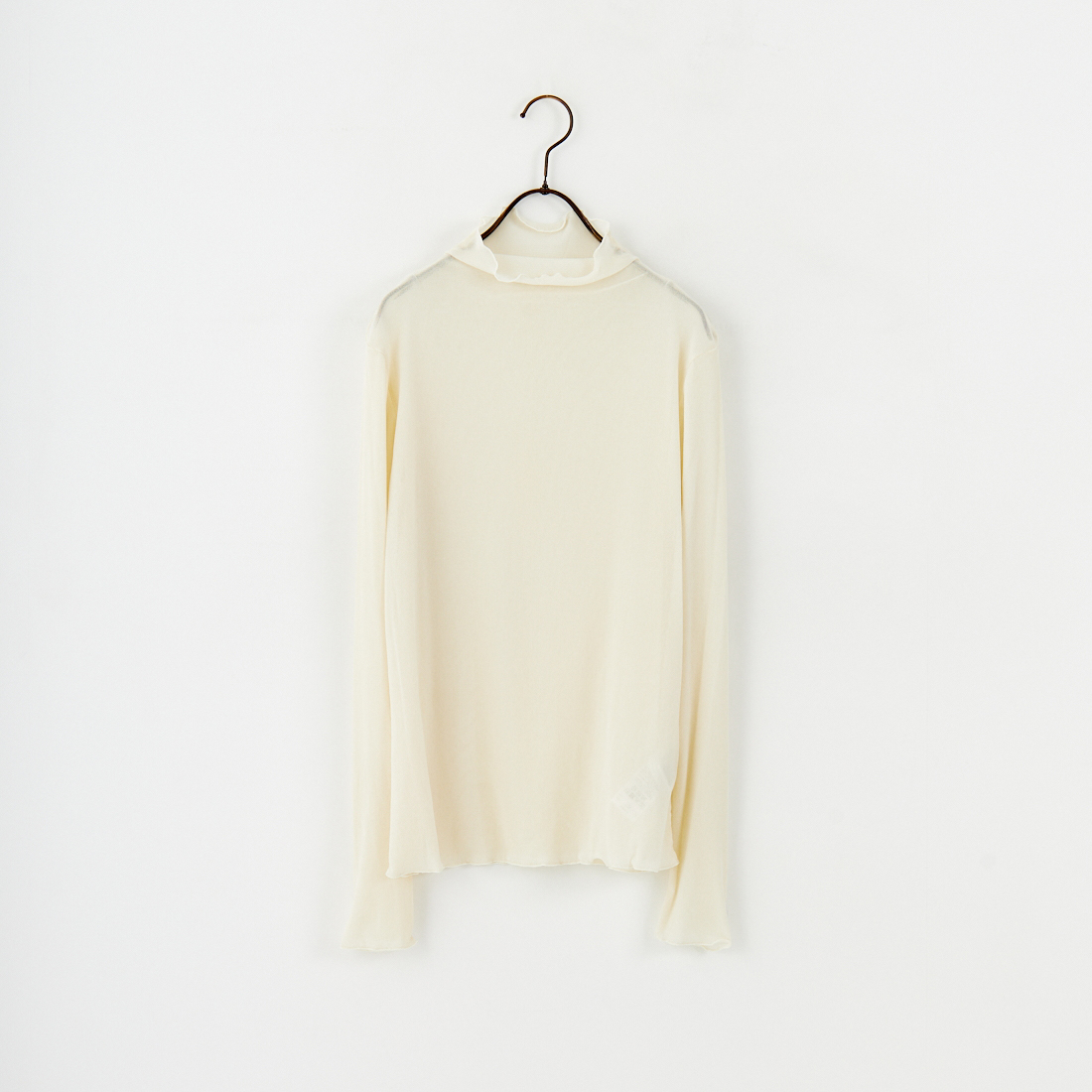 USINE [ユジーヌ] フロッキーチュールタートルネックTシャツ [21256065] 032 ｱｲﾎﾞﾘｰ