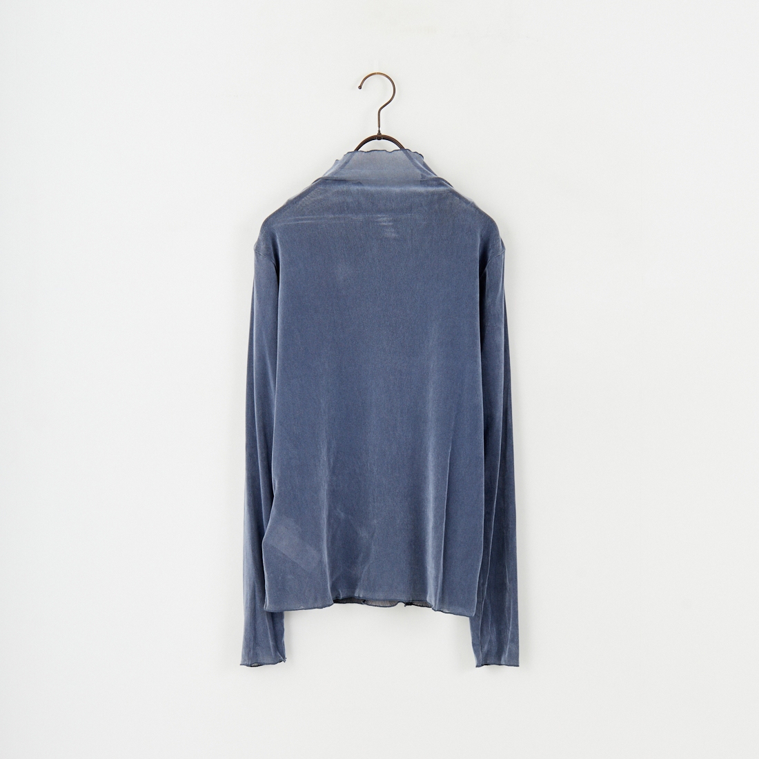 USINE [ユジーヌ] フロッキーチュールタートルネックTシャツ [21256065] 070 ﾌﾞﾙｰｸﾞ
