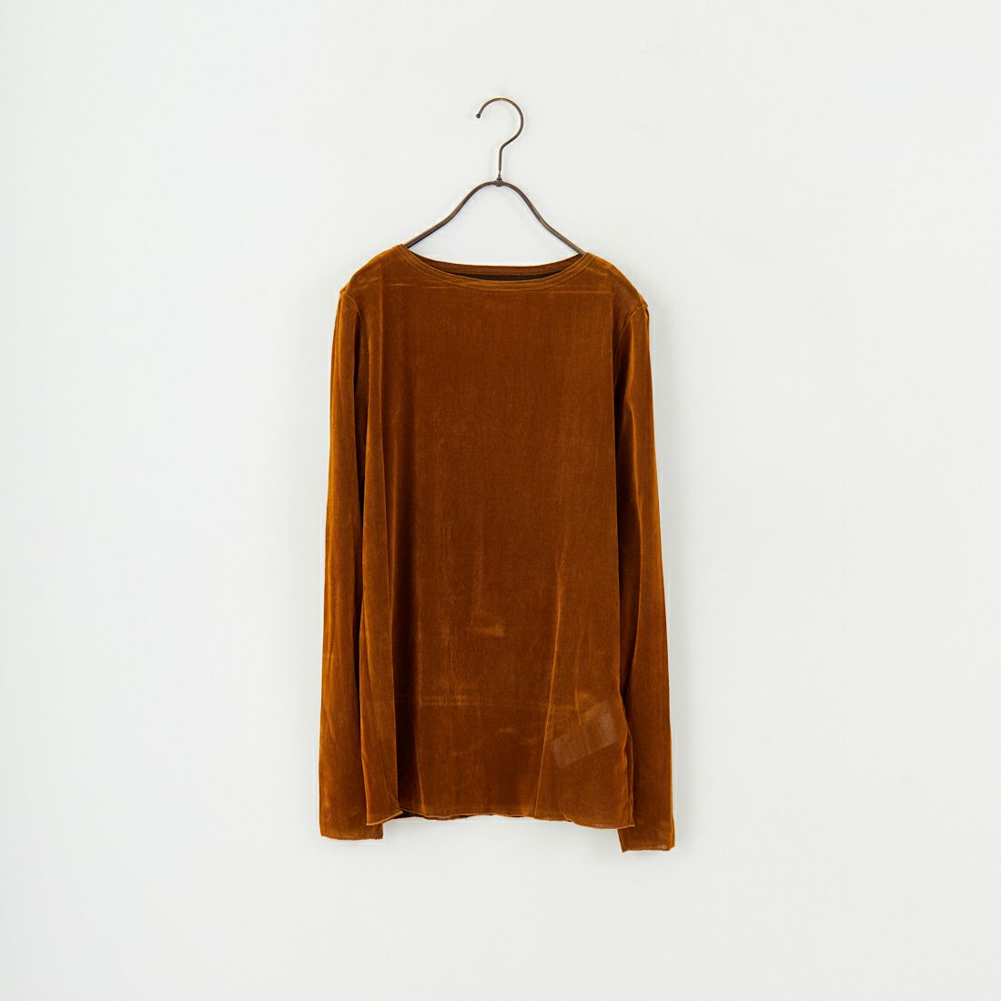 USINE [ユジーヌ] フロッキーチュールボートネックTシャツ [21256064] 044 ｷｬﾒﾙ