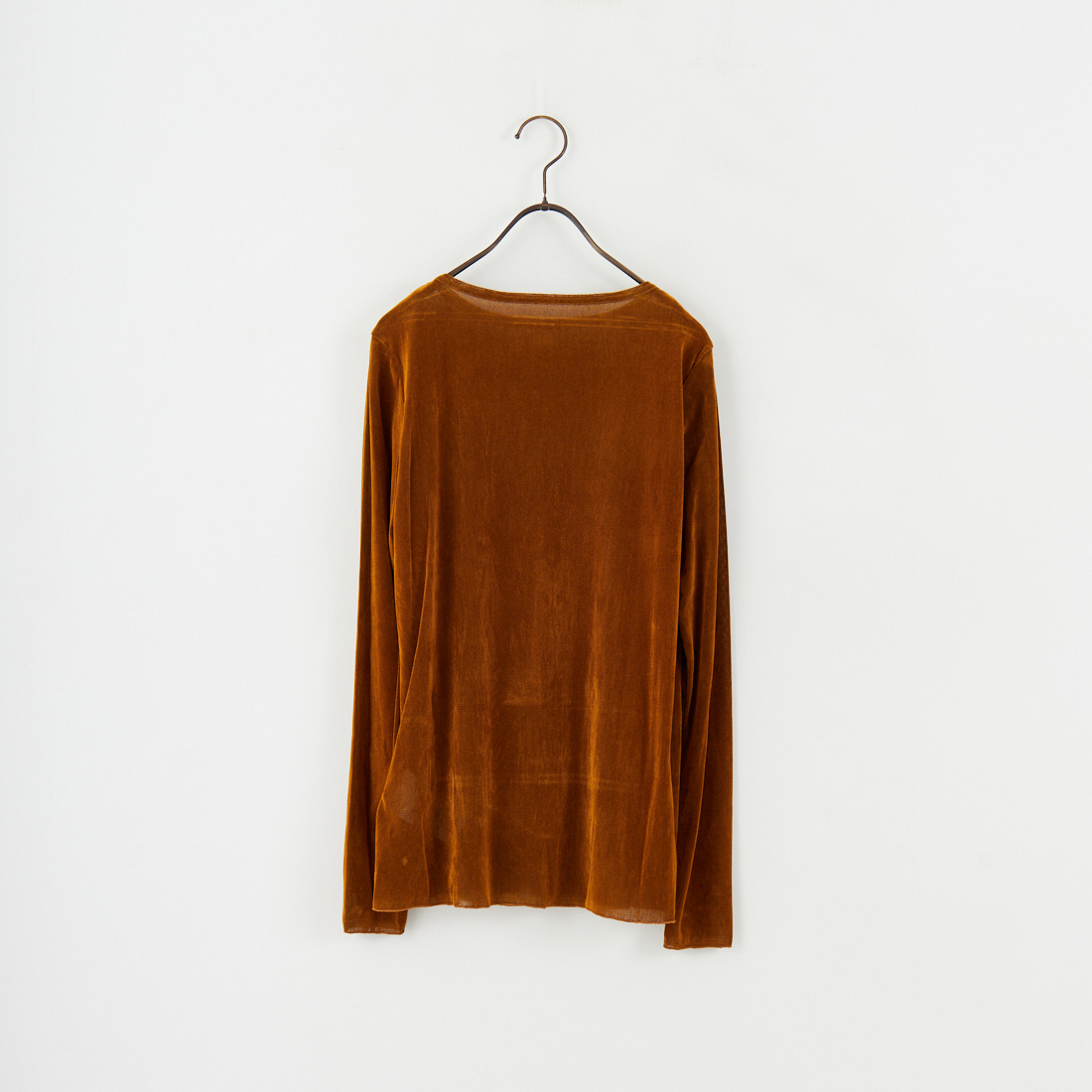 USINE [ユジーヌ] フロッキーチュールボートネックTシャツ [21256064] 044 ｷｬﾒﾙ