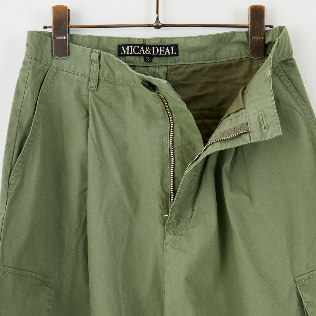 MICA&DEAL [マイカアンドディール] ウォッシュドカーゴパンツ [0125303227] KHAKI