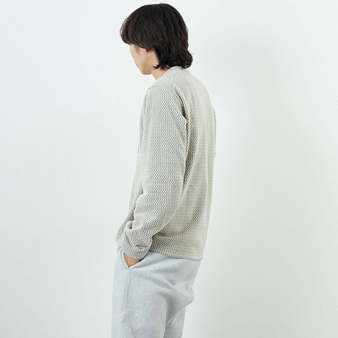 patagonia [パタゴニア] メンズ R1 エア・クルー [40236] PLCN &&モデル身長：179cm 着用サイズ：L&&