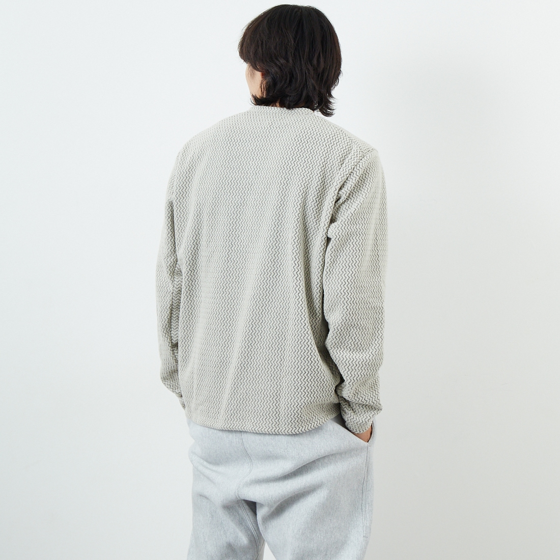 patagonia [パタゴニア] メンズ R1 エア・クルー [40236] PLCN &&モデル身長：179cm 着用サイズ：L&&