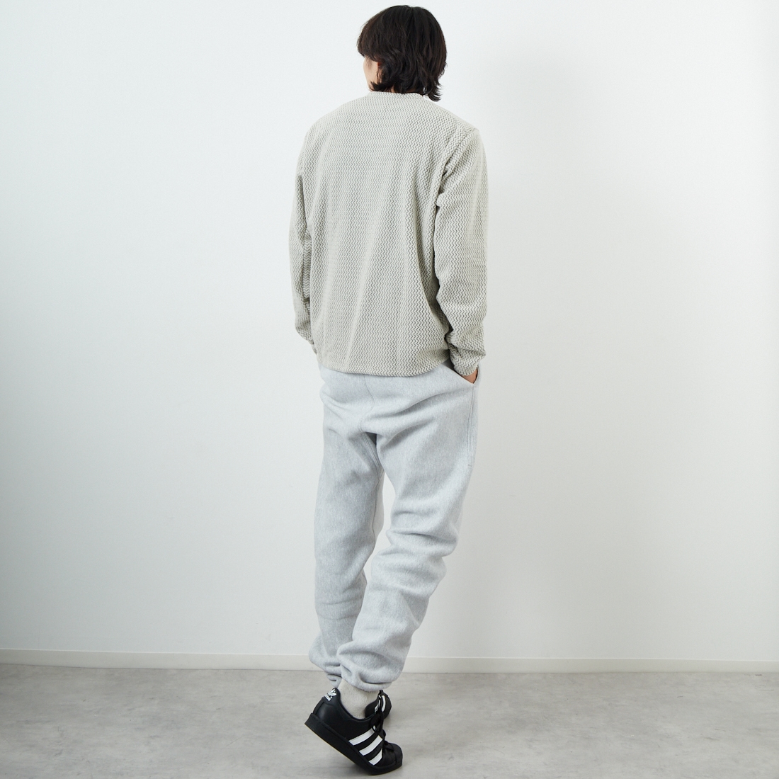 patagonia [パタゴニア] メンズ R1 エア・クルー [40236] PLCN &&モデル身長：179cm 着用サイズ：L&&