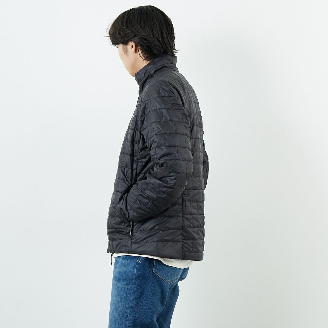patagonia [パタゴニア] メンズ ナノパフジャケット [84213] BLK &&モデル身長：179cm 着用サイズ：M&&