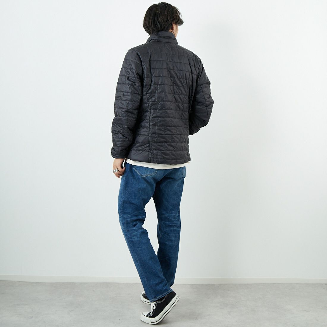 patagonia [パタゴニア] メンズ ナノパフジャケット [84213] BLK &&モデル身長：179cm 着用サイズ：M&&