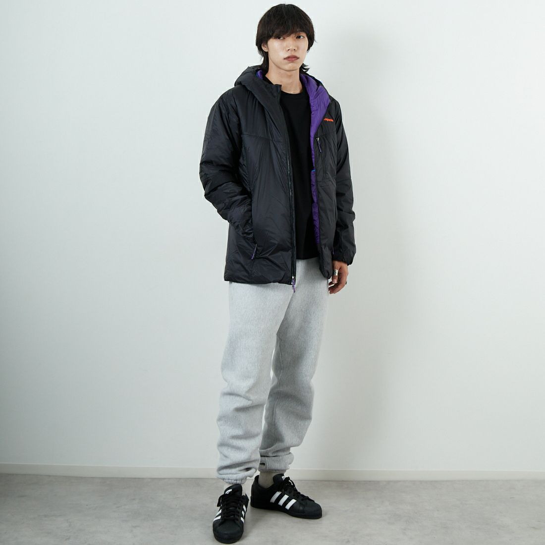 patagonia [パタゴニア] メンズ DASパーカー [85350] BLKP &&モデル身長：179cm 着用サイズ：S&&
