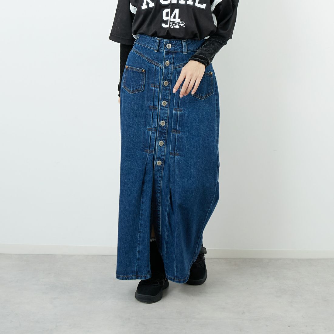 SOMETHING [サムシング] ロングデニムスカート [SA1605]｜ジーンズ
