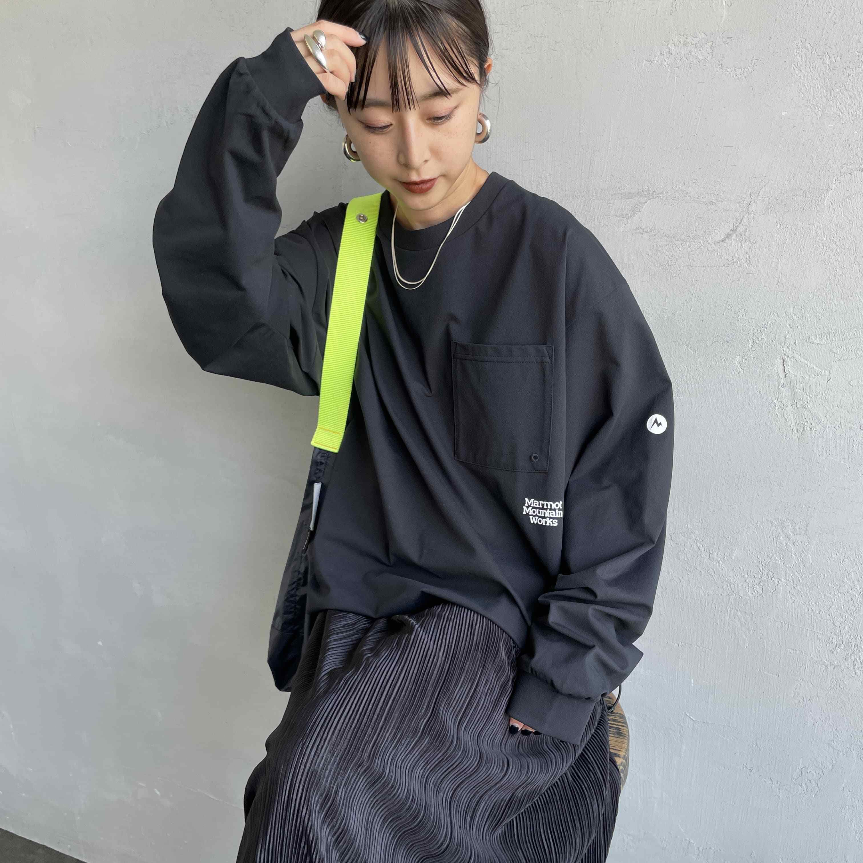 BLACK&&モデル身長：150cm 着用サイズ：S&&