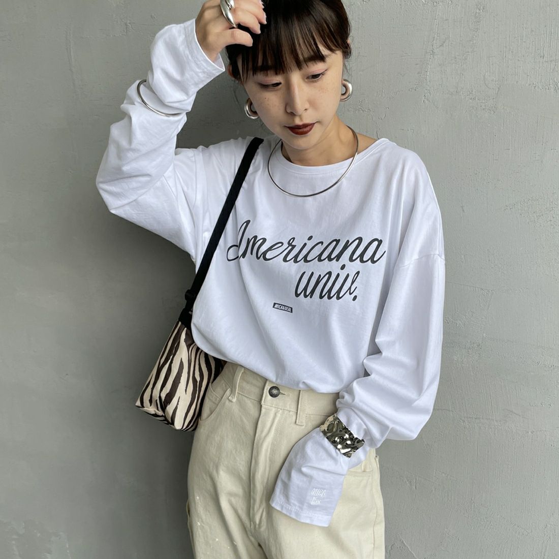 WHITE&&モデル身長：150cm 着用サイズ：F&&