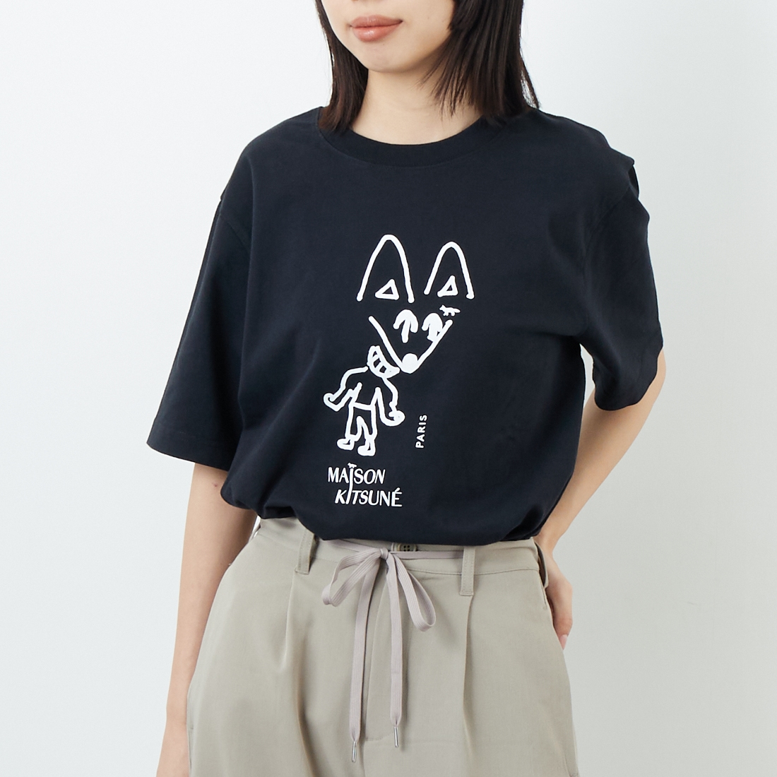 MAISON KITSUNE / Tシャツ/M/コットン/BLK/PM00116KJ7025 MAISON KITSUNE [メゾン キツネ] パーティーフォックス コンフォートT