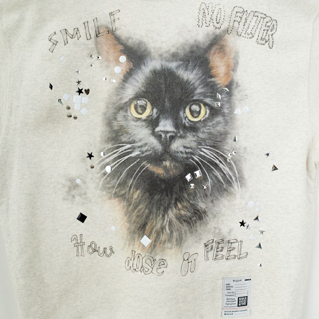Maison MIHARA YASUHIRO [メゾン ミハラヤスヒロ] エンベリッシュド ダメージプルオーバー [J15PO723] WHITE