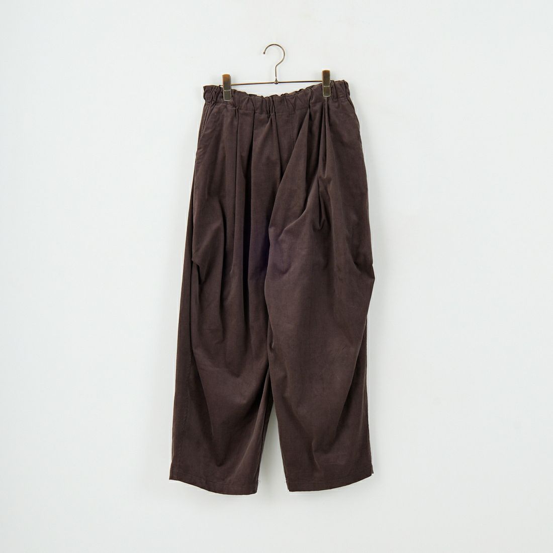 02252 ミズイロインド コーデュロイ ワイドパンツ ブラウン 楽天市場