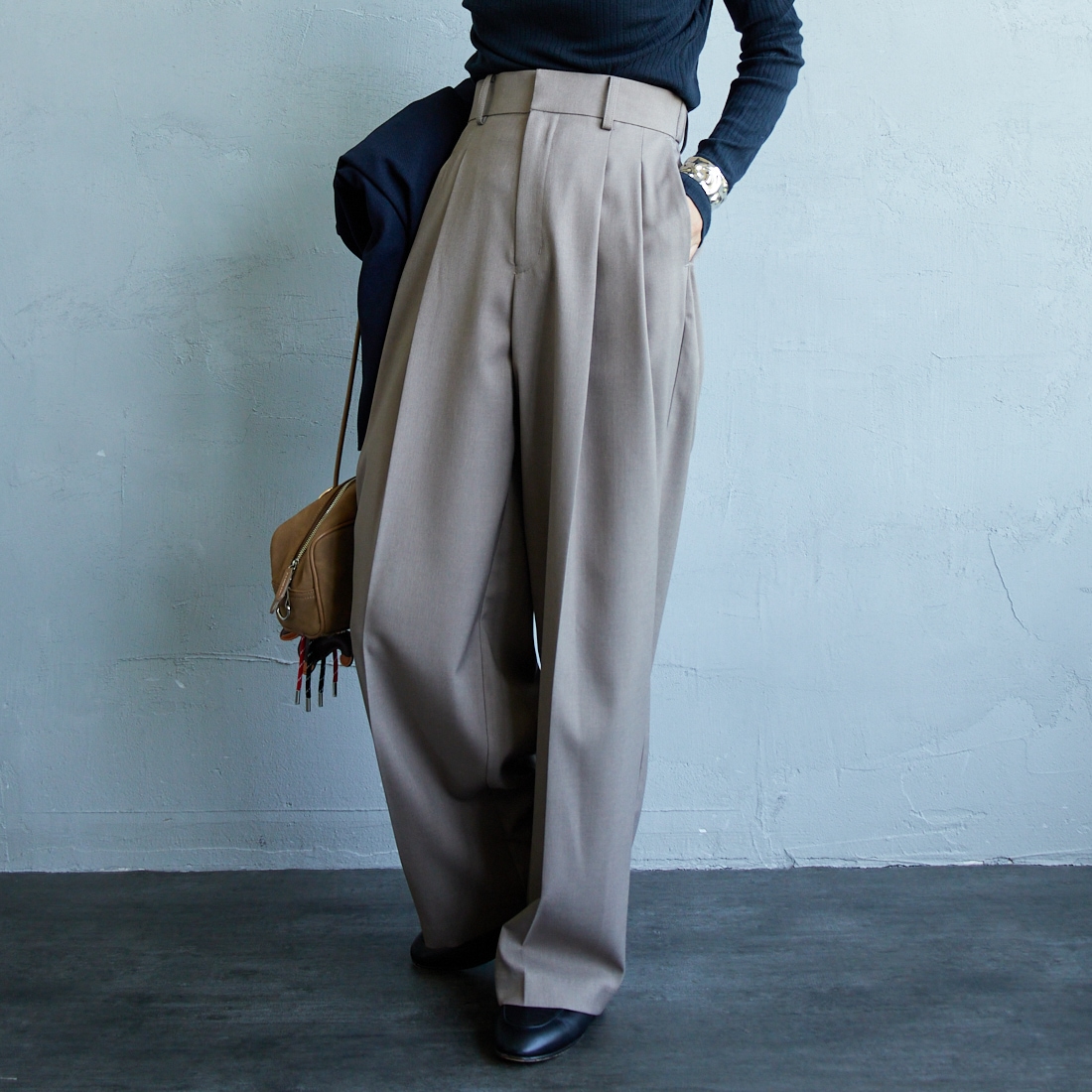 035 ﾓｶ&&モデル身長：150cm 着用サイズ：34&&