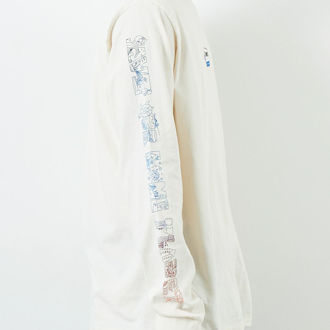 patagonia [パタゴニア] メンズ ロングスリーブ ロングウェイラウンド オーガニックTシャツ [37821] UDNL &&モデル身長：179cm 着用サイズ：M&&