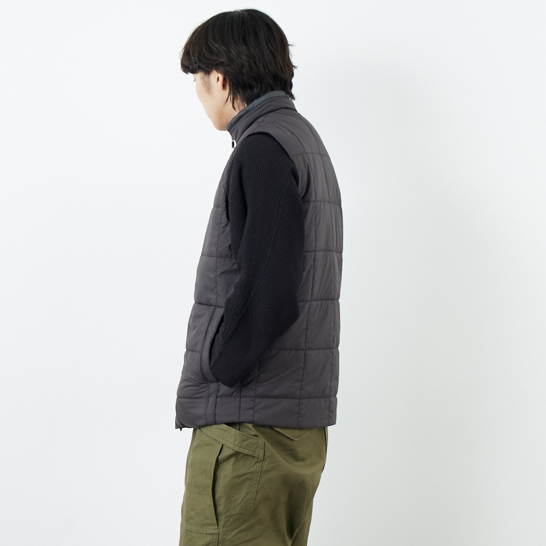 patagonia [パタゴニア] メンズ ライトガストベスト [20576] BLK &&モデル身長：179cm 着用サイズ：M&&