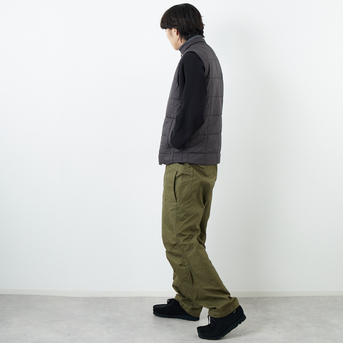 patagonia [パタゴニア] メンズ ライトガストベスト [20576] BLK &&モデル身長：179cm 着用サイズ：M&&