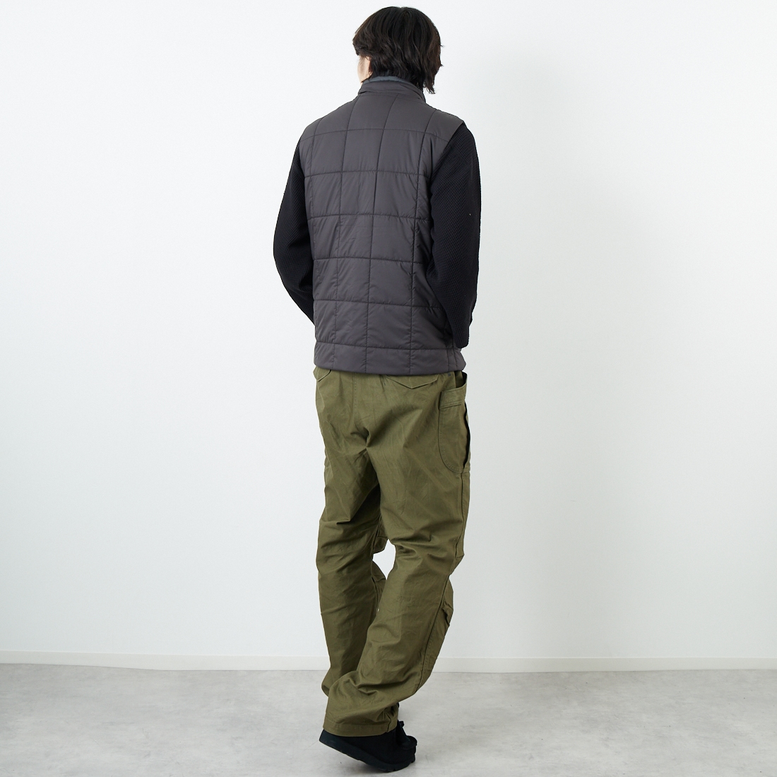 patagonia [パタゴニア] メンズ ライトガストベスト [20576] BLK &&モデル身長：179cm 着用サイズ：M&&