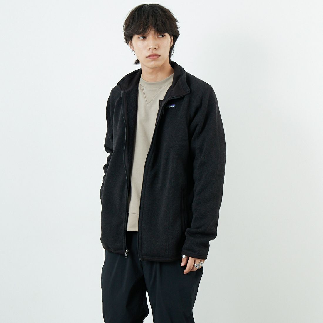 patagonia [パタゴニア] メンズ ベターセータージャケット [25528] BLK &&モデル身長：179cm 着用サイズ：L&&