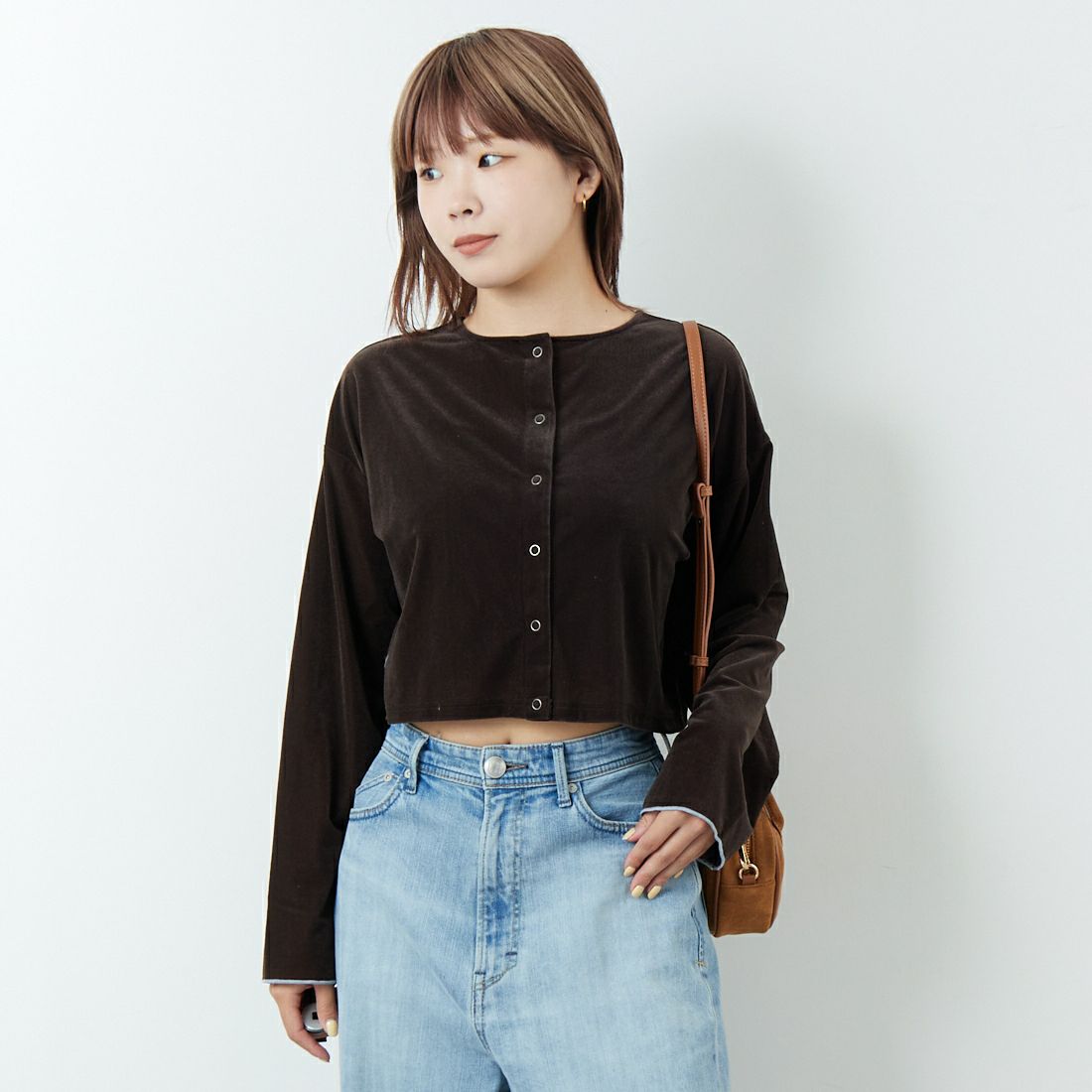 BROWN &&モデル身長：167cm 着用サイズ：F&&