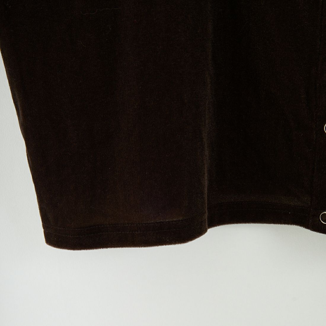 WHYTO. [ホワイト] シアーベロアカーディガン [WHT25FCS4005] BROWN