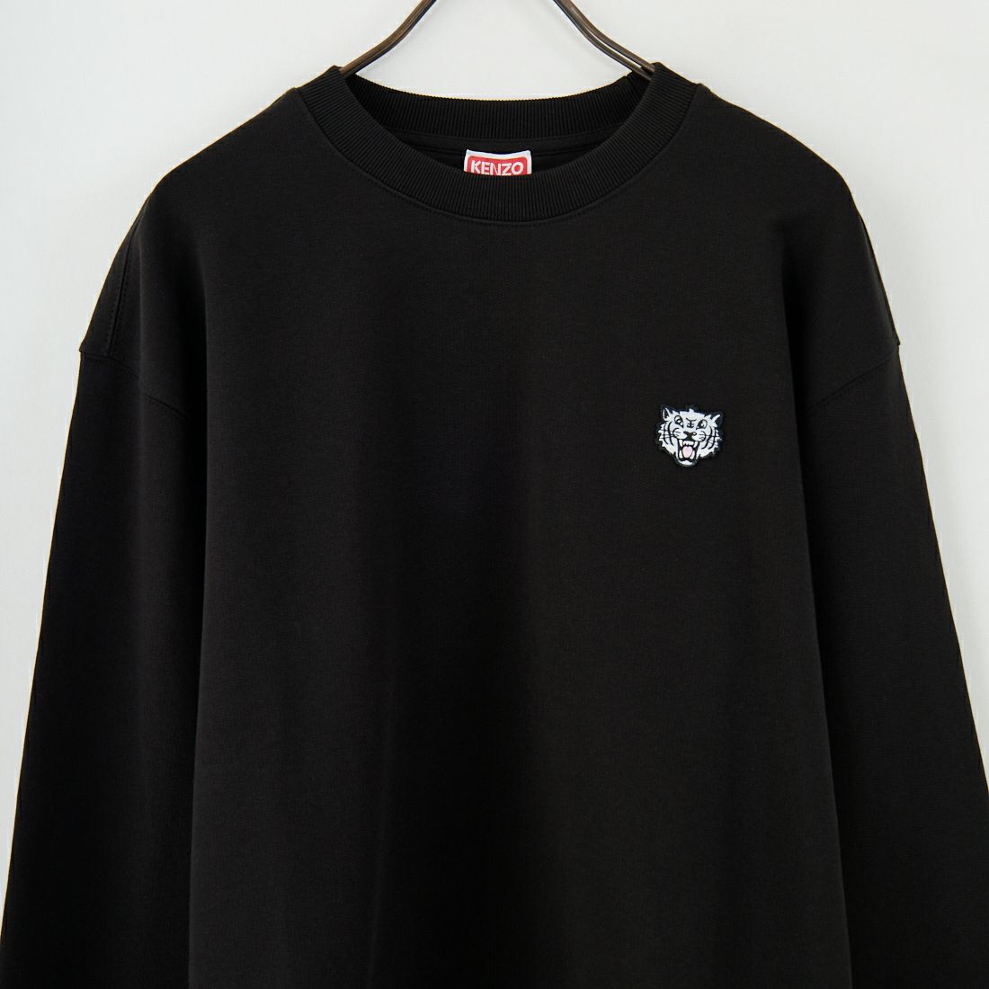 KENZO [ケンゾー] Happy Tiger 刺繍クラシックスウェット [FF55SW2624MF] 99J BLACK